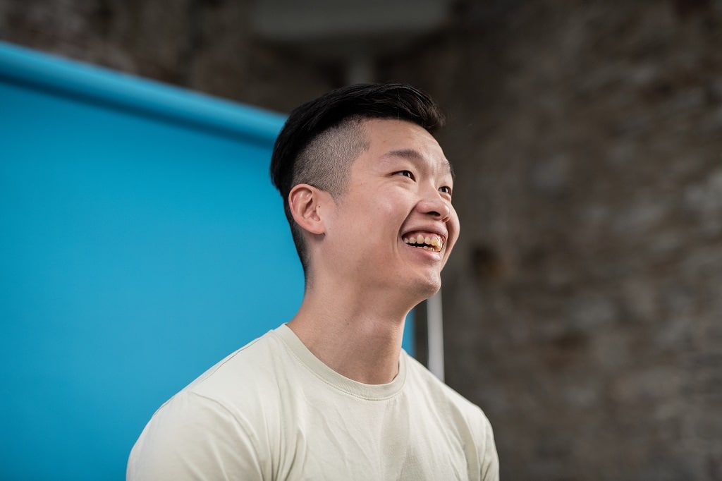 Student physiotherapist, Billy, smiling