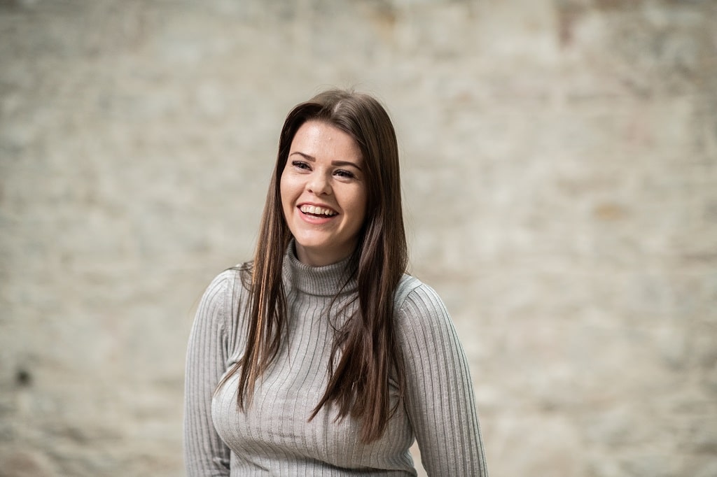 Social Worker, Kirsty, smiling at the camera