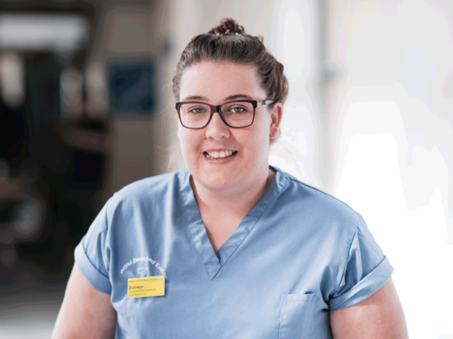 Nurse smiling