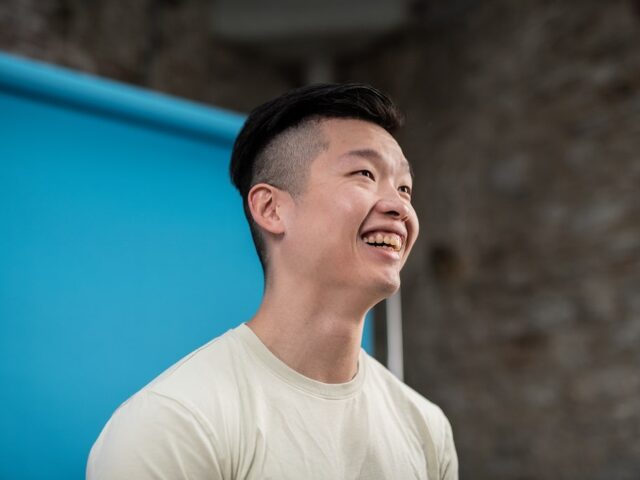 Student physiotherapist, Billy, smiling